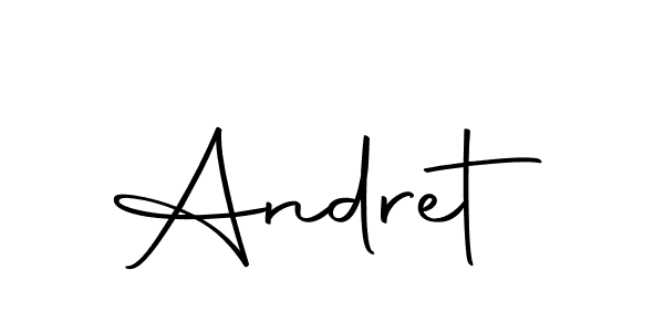 Similarly Autography-DOLnW is the best handwritten signature design. Signature creator online .You can use it as an online autograph creator for name Andret. Andret signature style 10 images and pictures png