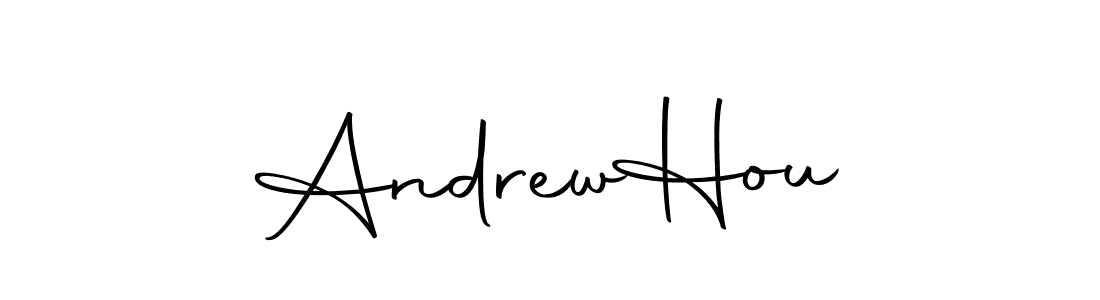 The best way (Autography-DOLnW) to make a short signature is to pick only two or three words in your name. The name Andrew  Hou include a total of six letters. For converting this name. Andrew  Hou signature style 10 images and pictures png