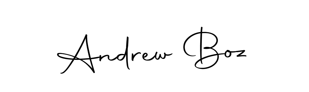 Similarly Autography-DOLnW is the best handwritten signature design. Signature creator online .You can use it as an online autograph creator for name Andrew Boz. Andrew Boz signature style 10 images and pictures png