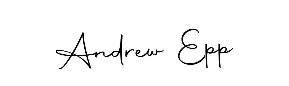 Use a signature maker to create a handwritten signature online. With this signature software, you can design (Autography-DOLnW) your own signature for name Andrew Epp. Andrew Epp signature style 10 images and pictures png