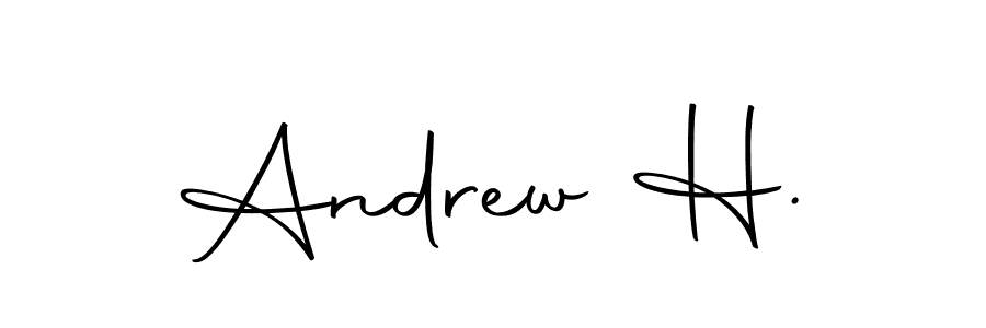 Andrew H. stylish signature style. Best Handwritten Sign (Autography-DOLnW) for my name. Handwritten Signature Collection Ideas for my name Andrew H.. Andrew H. signature style 10 images and pictures png