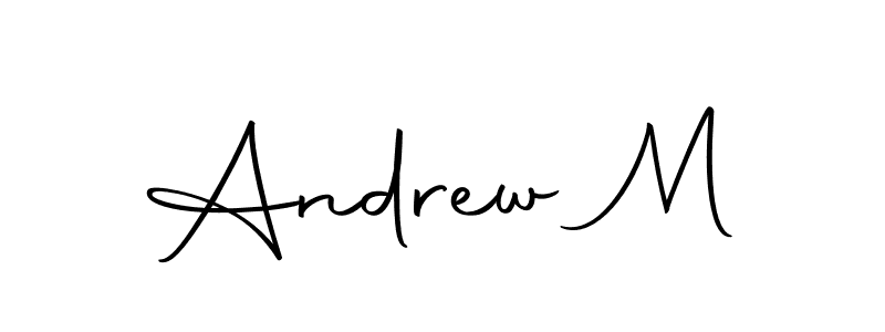 The best way (Autography-DOLnW) to make a short signature is to pick only two or three words in your name. The name Andrew M include a total of six letters. For converting this name. Andrew M signature style 10 images and pictures png