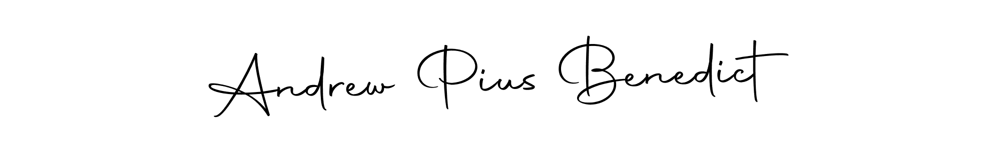 Make a short Andrew Pius Benedict signature style. Manage your documents anywhere anytime using Autography-DOLnW. Create and add eSignatures, submit forms, share and send files easily. Andrew Pius Benedict signature style 10 images and pictures png