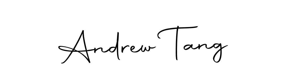 You should practise on your own different ways (Autography-DOLnW) to write your name (Andrew Tang) in signature. don't let someone else do it for you. Andrew Tang signature style 10 images and pictures png