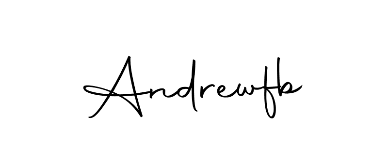Design your own signature with our free online signature maker. With this signature software, you can create a handwritten (Autography-DOLnW) signature for name Andrewfb. Andrewfb signature style 10 images and pictures png
