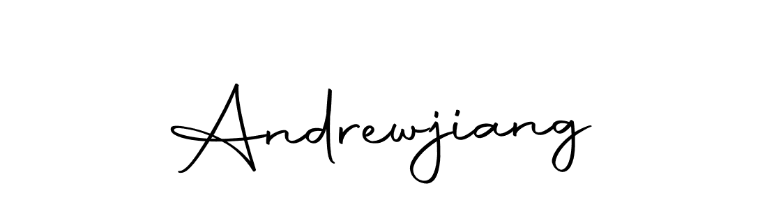 Design your own signature with our free online signature maker. With this signature software, you can create a handwritten (Autography-DOLnW) signature for name Andrewjiang. Andrewjiang signature style 10 images and pictures png