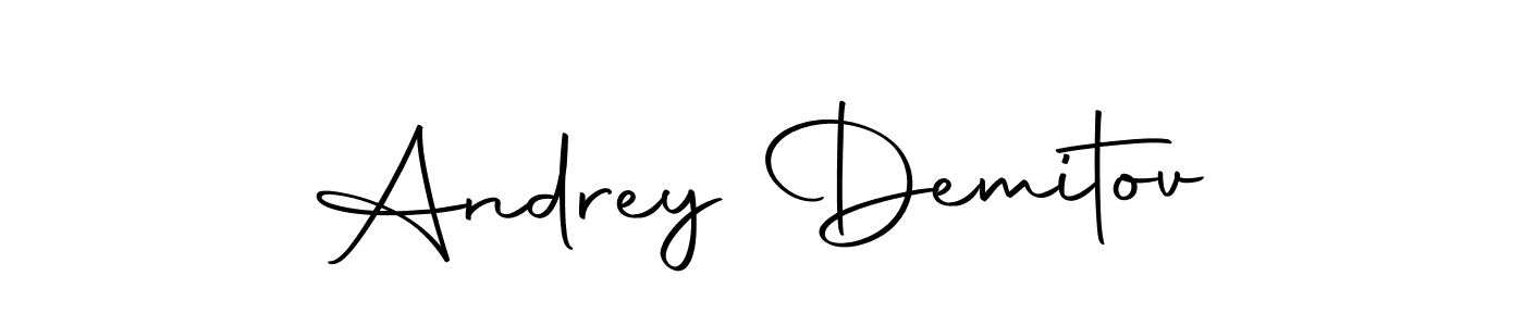 Design your own signature with our free online signature maker. With this signature software, you can create a handwritten (Autography-DOLnW) signature for name Andrey Demitov. Andrey Demitov signature style 10 images and pictures png