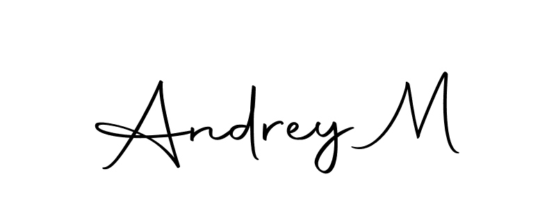 How to make Andrey M signature? Autography-DOLnW is a professional autograph style. Create handwritten signature for Andrey M name. Andrey M signature style 10 images and pictures png