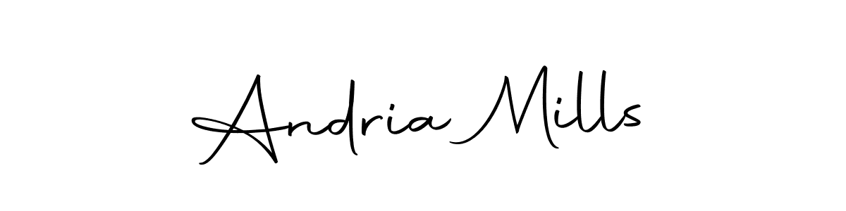 Once you've used our free online signature maker to create your best signature Autography-DOLnW style, it's time to enjoy all of the benefits that Andria Mills name signing documents. Andria Mills signature style 10 images and pictures png