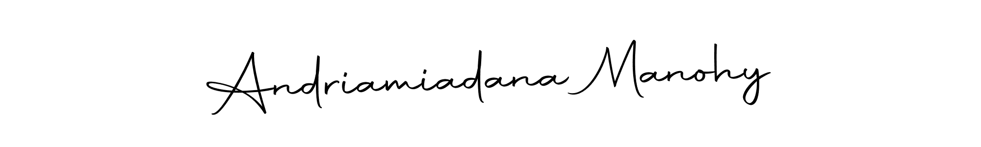 The best way (Autography-DOLnW) to make a short signature is to pick only two or three words in your name. The name Andriamiadana Manohy include a total of six letters. For converting this name. Andriamiadana Manohy signature style 10 images and pictures png