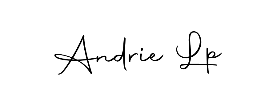if you are searching for the best signature style for your name Andrie Lp. so please give up your signature search. here we have designed multiple signature styles  using Autography-DOLnW. Andrie Lp signature style 10 images and pictures png