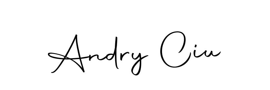 Create a beautiful signature design for name Andry Ciu. With this signature (Autography-DOLnW) fonts, you can make a handwritten signature for free. Andry Ciu signature style 10 images and pictures png
