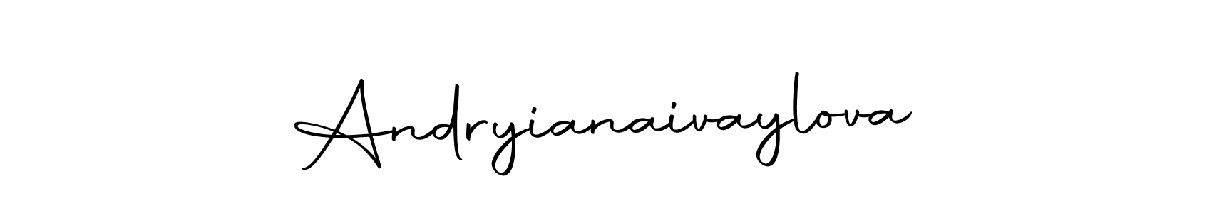 How to make Andryianaivaylova signature? Autography-DOLnW is a professional autograph style. Create handwritten signature for Andryianaivaylova name. Andryianaivaylova signature style 10 images and pictures png