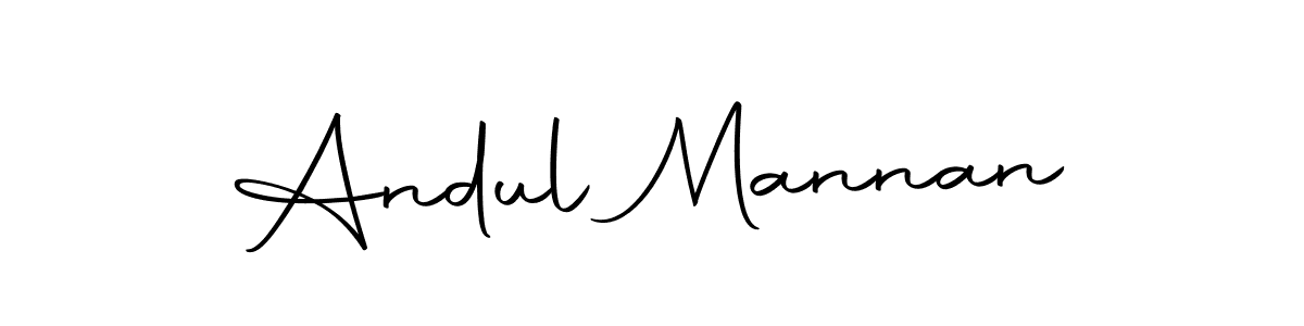 Also we have Andul Mannan name is the best signature style. Create professional handwritten signature collection using Autography-DOLnW autograph style. Andul Mannan signature style 10 images and pictures png