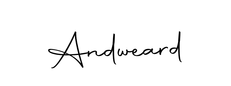 You should practise on your own different ways (Autography-DOLnW) to write your name (Andweard) in signature. don't let someone else do it for you. Andweard signature style 10 images and pictures png