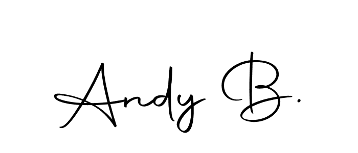 Design your own signature with our free online signature maker. With this signature software, you can create a handwritten (Autography-DOLnW) signature for name Andy B.. Andy B. signature style 10 images and pictures png