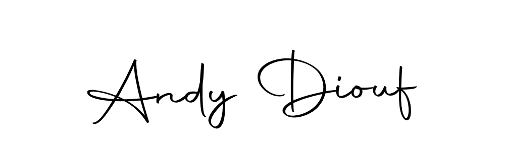 Andy Diouf stylish signature style. Best Handwritten Sign (Autography-DOLnW) for my name. Handwritten Signature Collection Ideas for my name Andy Diouf. Andy Diouf signature style 10 images and pictures png