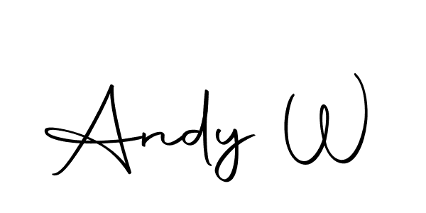 Andy W stylish signature style. Best Handwritten Sign (Autography-DOLnW) for my name. Handwritten Signature Collection Ideas for my name Andy W. Andy W signature style 10 images and pictures png