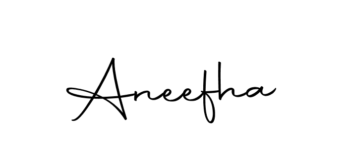 Design your own signature with our free online signature maker. With this signature software, you can create a handwritten (Autography-DOLnW) signature for name Aneefha. Aneefha signature style 10 images and pictures png