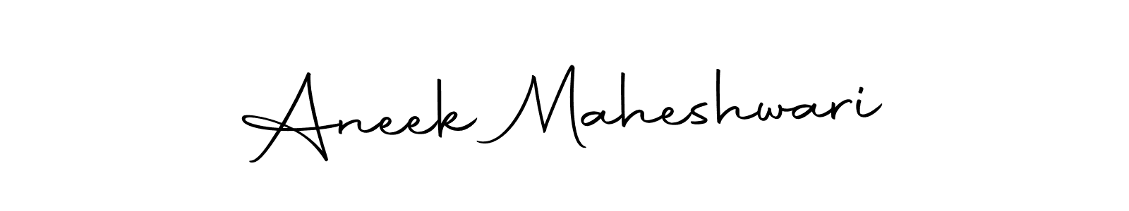 Design your own signature with our free online signature maker. With this signature software, you can create a handwritten (Autography-DOLnW) signature for name Aneek Maheshwari. Aneek Maheshwari signature style 10 images and pictures png