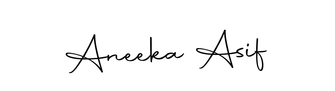 Use a signature maker to create a handwritten signature online. With this signature software, you can design (Autography-DOLnW) your own signature for name Aneeka Asif. Aneeka Asif signature style 10 images and pictures png