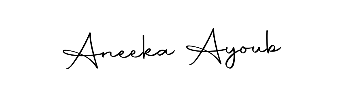 Also You can easily find your signature by using the search form. We will create Aneeka Ayoub name handwritten signature images for you free of cost using Autography-DOLnW sign style. Aneeka Ayoub signature style 10 images and pictures png