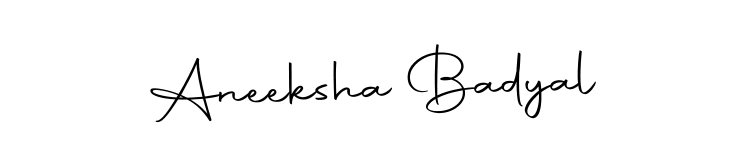 Make a beautiful signature design for name Aneeksha Badyal. Use this online signature maker to create a handwritten signature for free. Aneeksha Badyal signature style 10 images and pictures png