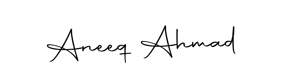 The best way (Autography-DOLnW) to make a short signature is to pick only two or three words in your name. The name Aneeq Ahmad include a total of six letters. For converting this name. Aneeq Ahmad signature style 10 images and pictures png