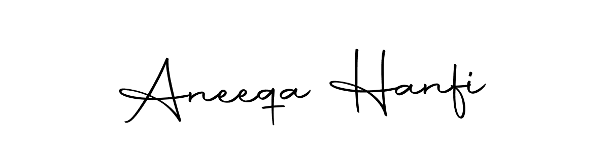 Use a signature maker to create a handwritten signature online. With this signature software, you can design (Autography-DOLnW) your own signature for name Aneeqa Hanfi. Aneeqa Hanfi signature style 10 images and pictures png