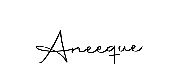 Similarly Autography-DOLnW is the best handwritten signature design. Signature creator online .You can use it as an online autograph creator for name Aneeque. Aneeque signature style 10 images and pictures png