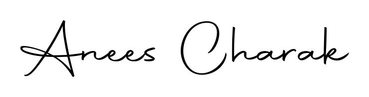 You should practise on your own different ways (Autography-DOLnW) to write your name (Anees Charak) in signature. Don't let someone else do it for you. Anees Charak signature style 10 images and pictures png