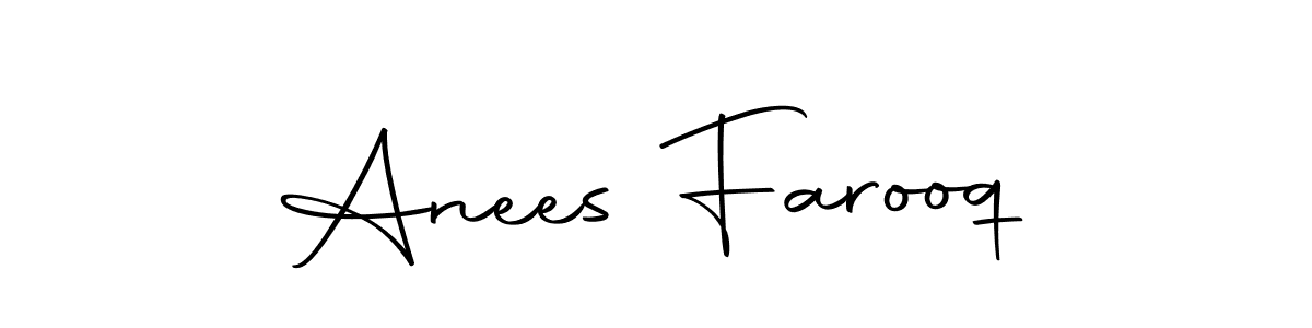 Anees Farooq stylish signature style. Best Handwritten Sign (Autography-DOLnW) for my name. Handwritten Signature Collection Ideas for my name Anees Farooq. Anees Farooq signature style 10 images and pictures png