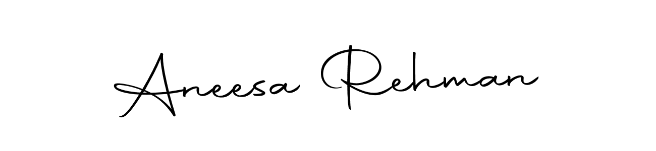 Use a signature maker to create a handwritten signature online. With this signature software, you can design (Autography-DOLnW) your own signature for name Aneesa Rehman. Aneesa Rehman signature style 10 images and pictures png