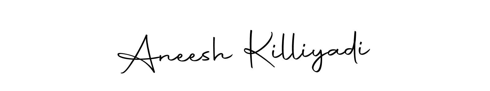 Make a short Aneesh Killiyadi signature style. Manage your documents anywhere anytime using Autography-DOLnW. Create and add eSignatures, submit forms, share and send files easily. Aneesh Killiyadi signature style 10 images and pictures png