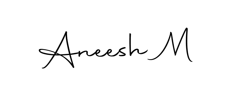 Autography-DOLnW is a professional signature style that is perfect for those who want to add a touch of class to their signature. It is also a great choice for those who want to make their signature more unique. Get Aneesh M name to fancy signature for free. Aneesh M signature style 10 images and pictures png