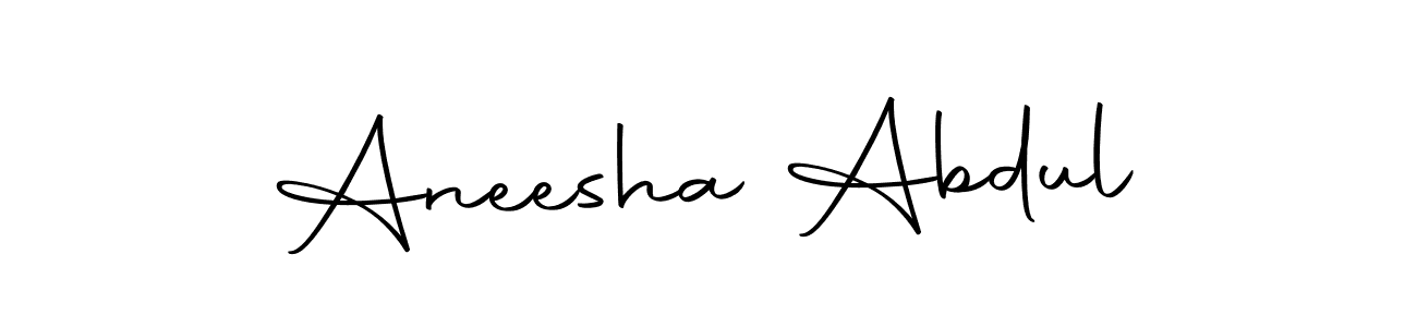 Autography-DOLnW is a professional signature style that is perfect for those who want to add a touch of class to their signature. It is also a great choice for those who want to make their signature more unique. Get Aneesha Abdul name to fancy signature for free. Aneesha Abdul signature style 10 images and pictures png