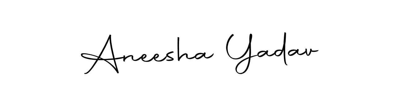 Here are the top 10 professional signature styles for the name Aneesha Yadav. These are the best autograph styles you can use for your name. Aneesha Yadav signature style 10 images and pictures png