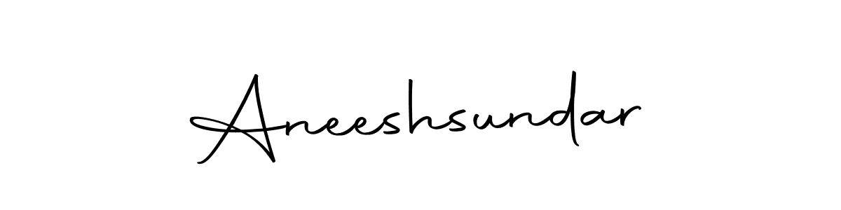 How to make Aneeshsundar name signature. Use Autography-DOLnW style for creating short signs online. This is the latest handwritten sign. Aneeshsundar signature style 10 images and pictures png