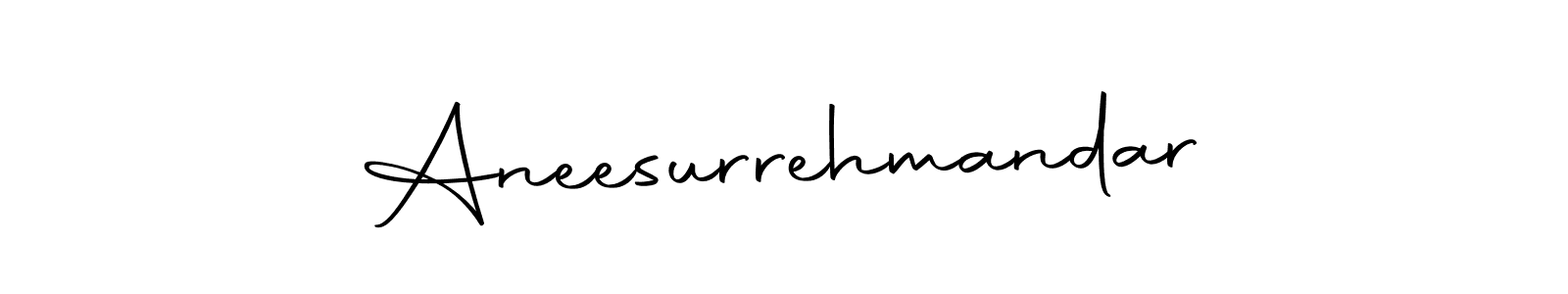 Design your own signature with our free online signature maker. With this signature software, you can create a handwritten (Autography-DOLnW) signature for name Aneesurrehmandar. Aneesurrehmandar signature style 10 images and pictures png