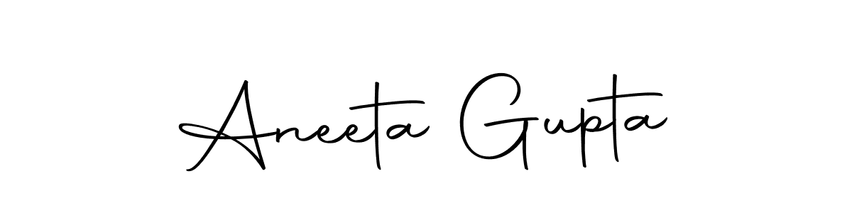 Create a beautiful signature design for name Aneeta Gupta. With this signature (Autography-DOLnW) fonts, you can make a handwritten signature for free. Aneeta Gupta signature style 10 images and pictures png