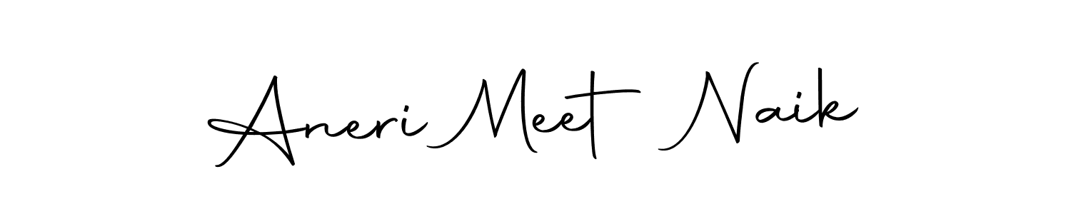 Autography-DOLnW is a professional signature style that is perfect for those who want to add a touch of class to their signature. It is also a great choice for those who want to make their signature more unique. Get Aneri Meet Naik name to fancy signature for free. Aneri Meet Naik signature style 10 images and pictures png