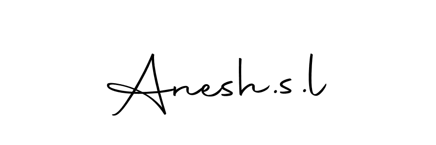 Anesh.s.l stylish signature style. Best Handwritten Sign (Autography-DOLnW) for my name. Handwritten Signature Collection Ideas for my name Anesh.s.l. Anesh.s.l signature style 10 images and pictures png