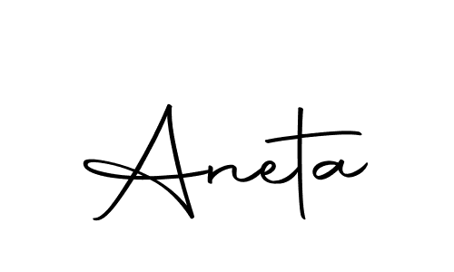 Make a beautiful signature design for name Aneta. With this signature (Autography-DOLnW) style, you can create a handwritten signature for free. Aneta signature style 10 images and pictures png