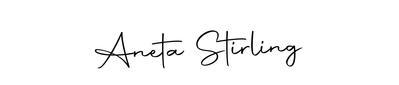 if you are searching for the best signature style for your name Aneta Stirling. so please give up your signature search. here we have designed multiple signature styles  using Autography-DOLnW. Aneta Stirling signature style 10 images and pictures png