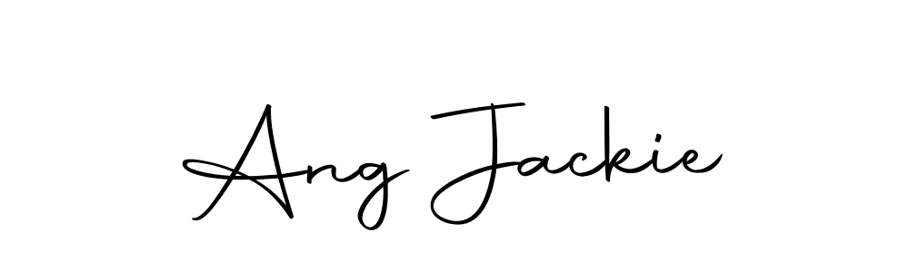 How to make Ang Jackie name signature. Use Autography-DOLnW style for creating short signs online. This is the latest handwritten sign. Ang Jackie signature style 10 images and pictures png