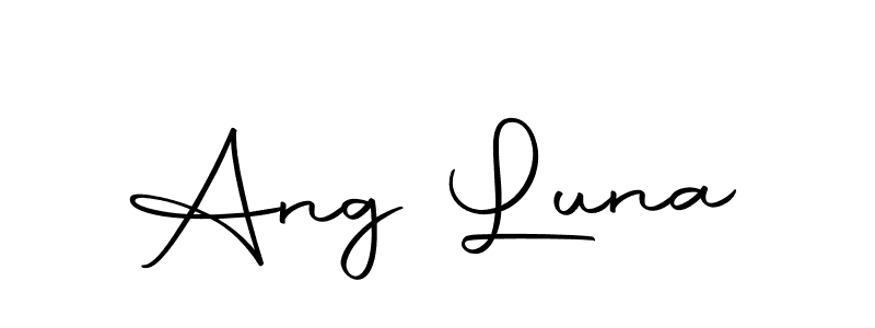 Create a beautiful signature design for name Ang Luna. With this signature (Autography-DOLnW) fonts, you can make a handwritten signature for free. Ang Luna signature style 10 images and pictures png