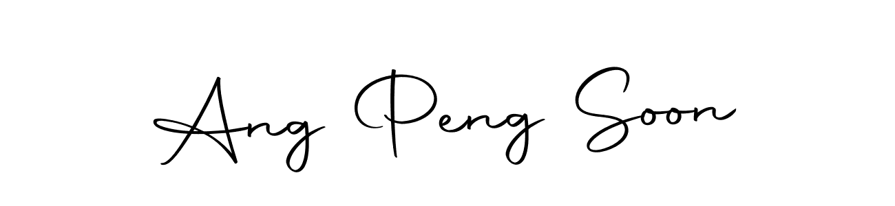 Create a beautiful signature design for name Ang Peng Soon. With this signature (Autography-DOLnW) fonts, you can make a handwritten signature for free. Ang Peng Soon signature style 10 images and pictures png