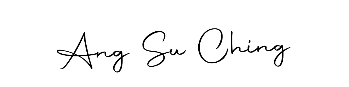 Use a signature maker to create a handwritten signature online. With this signature software, you can design (Autography-DOLnW) your own signature for name Ang Su Ching. Ang Su Ching signature style 10 images and pictures png