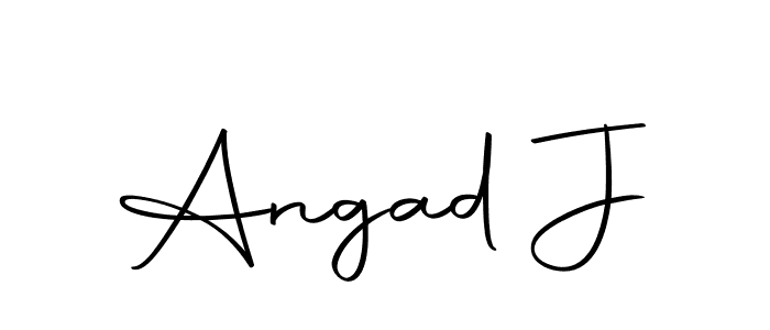 Use a signature maker to create a handwritten signature online. With this signature software, you can design (Autography-DOLnW) your own signature for name Angad J. Angad J signature style 10 images and pictures png