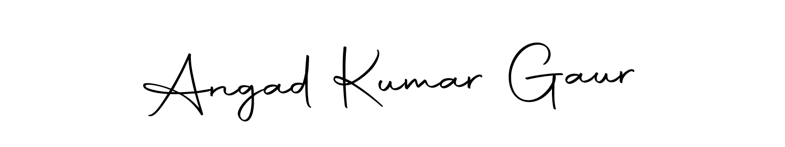 Also we have Angad Kumar Gaur name is the best signature style. Create professional handwritten signature collection using Autography-DOLnW autograph style. Angad Kumar Gaur signature style 10 images and pictures png